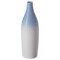 Uniquewise 9.5 Inch Modern Decorative Ceramic Table Vase Ripped Design Bottle Shape Flower Holder, White QI004356.WT - alternate 6